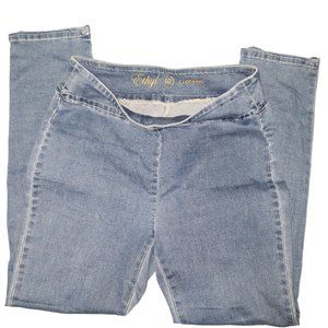 CT181a Ethyl Zipped Ladies Ankle Stretch Jean Size 10